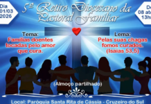 Com tema voltado à cura, Pastoral Familiar realiza retiro diocesano