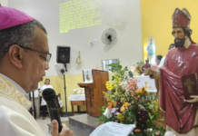 Santo Agostinho celebrado com procissão e missa solene no Km 34